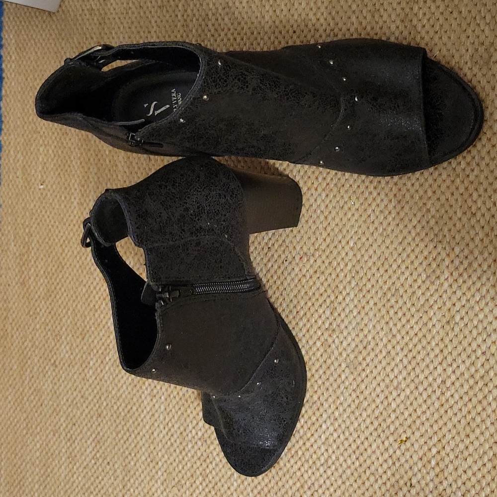 Simy Vera peep toe boots